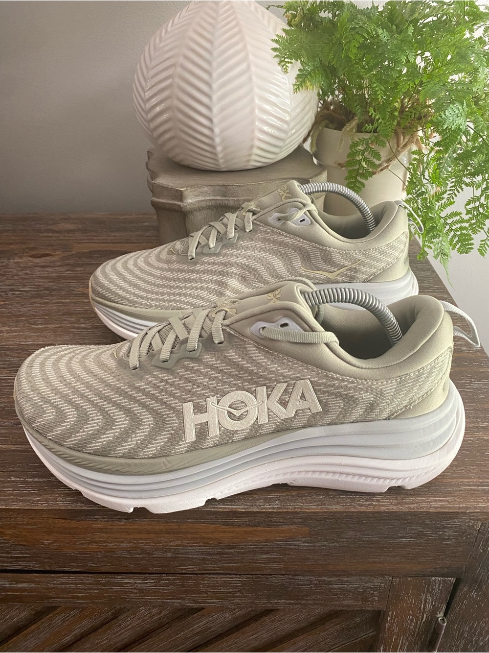 HOKA Gaviota 5 Athletic Athleisure Stability Running Sneakers Shoes Mens 9.5D